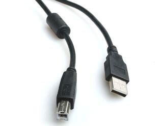 Gembird 3m USB 2.0 A/B M USB-kaapeli USB A USB B Musta CCF-U