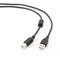 Gembird 3m USB 2.0 A/B M USB-kaapeli USB A USB B Musta CCF-U – kuva 3