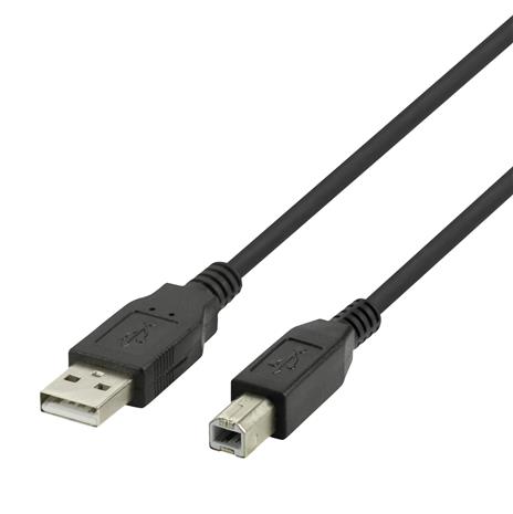 Deltaco USB-A / USB-B -kaapeli, 3 m, musta 14000