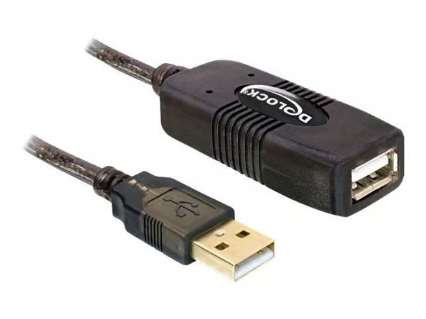 DeLOCK 15m USB 2.0 USB-kaapeli Musta 82689 – kuva 2/2