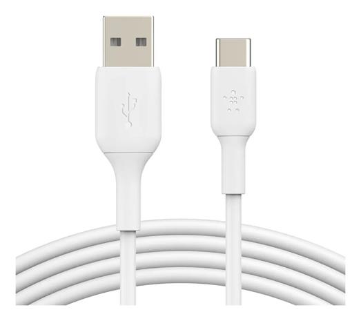 Belkin BoostCharge USB-kaapeli USB 2.0 1 m USB A USB C Valkoinen CAB00 – kuva 2/2