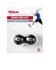 WILSON Squash Ball Db Rd Dot 2kpl/pkt - squashpallo