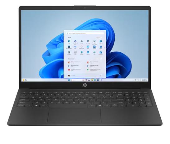 HP 15-fc1822nox AMD Ryzen™ 5 7520U Kannettava tietokone 39,6 cm (15.6") Full HD 8 GB LPDDR5-SDRAM 512 GB SSD Wi-Fi 6 (802.11ax) Windows 11 Home Musta D7UY6