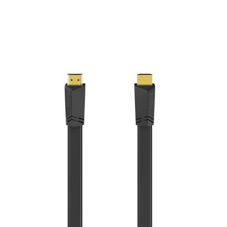 Hama HDMI Cable Ethernet Flat Black 1.5m
