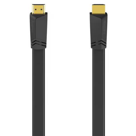 Hama HDMI Cable Ethernet Flat Black 1.5m