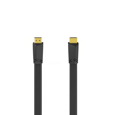 Hama HDMI Cable Ethernet Flat Black 1.5m