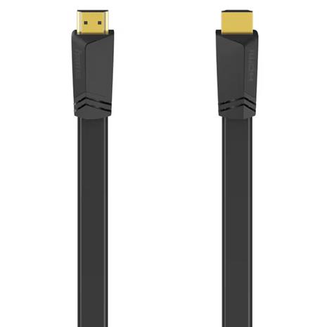 Hama HDMI Cable Ethernet Flat Black 1.5m