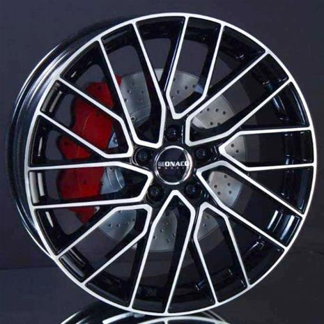 Monaco GP11 Gloss Black Polished 8x19 5/114.3 ET47 B67.1