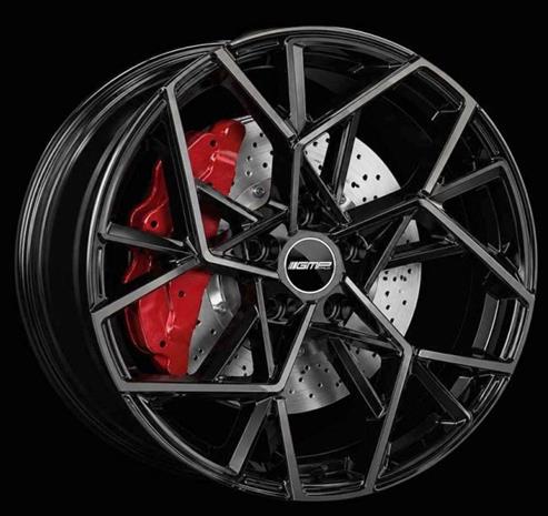 GMP Cartesio Shiny Black 6,5x16 5/100 ET45 B73
