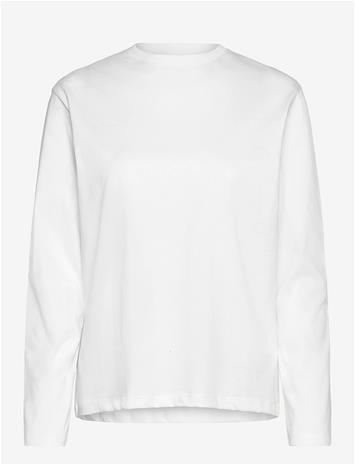 ENKEL STUDIO Basic O-Neck Tee L/S - WHITE - S – kuva 3/3