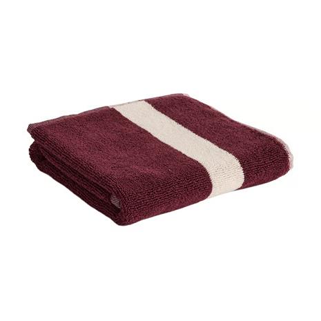 HAY Stripe pyyhe Burgundy, 40x60 cm