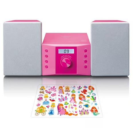 Lenco Micro CD/FM Bluetooth Radio Pink