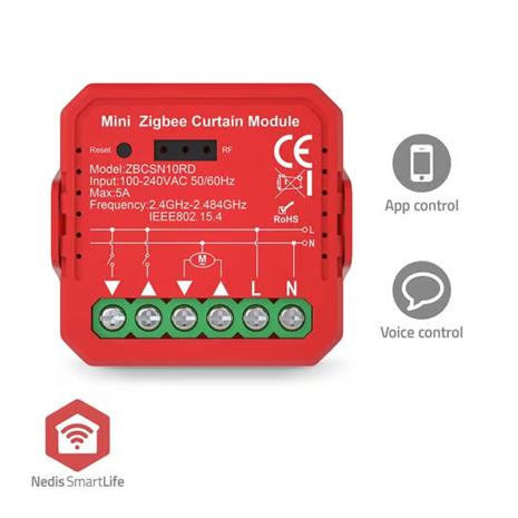 Nedis SmartLife Switch Zigbee 3.0.1000 W Terminal connection Red – kuva 2/2