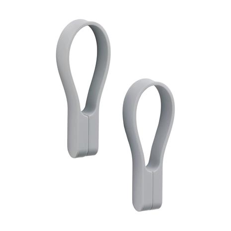 Zone Denmark Loop pyyhekoukku magneetti 2 kpl. Gull grey