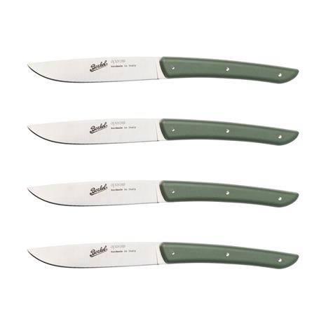 Köttkniv 4-pack, olivgrön