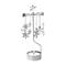 Pluto Design Snowfall enkelikello XL Hopea – kuva 2