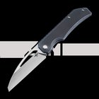 Bestech Mini Taipan - Hand Satin - Titanium kääntöveitsi, Black Blue