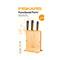 Fiskars Functional Form veitsisetti veitsitukilla Bambu, 4 osaa – kuva 2