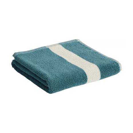 HAY Stripe pyyhe Petrol blue, 40x60 cm