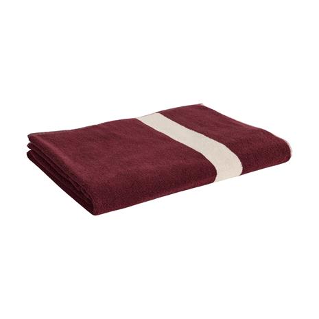 HAY Stripe pyyhe Burgundy, 100ä—150 cm – kuva 3/3