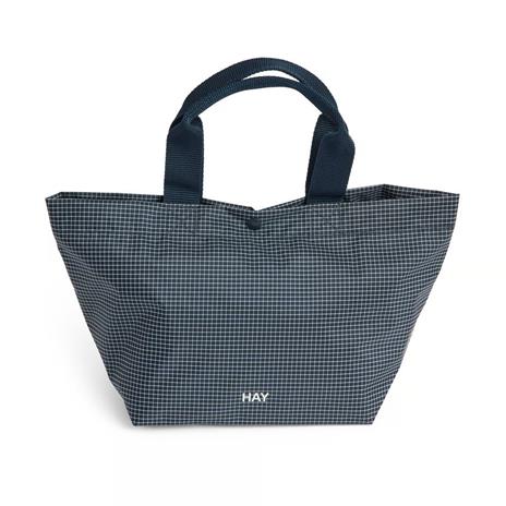 HAY - Grid Everyday Bag - Mini - Tummansininen
