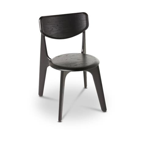 Tom Dixon Slab Dining tuoli Musta