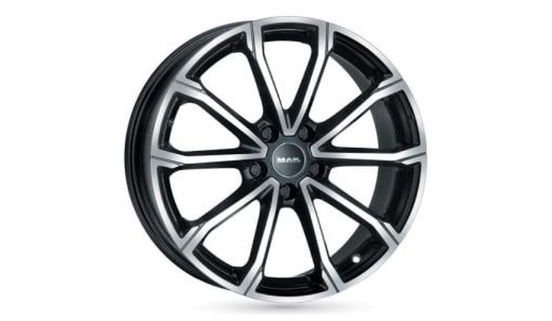 MAK Davinci Black Machined Face 6,5x16 4/100 ET37 B60 – kuva 1/1