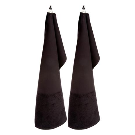 Iris Hantverk Towel, Cotton, Anthracite, 70x45cm