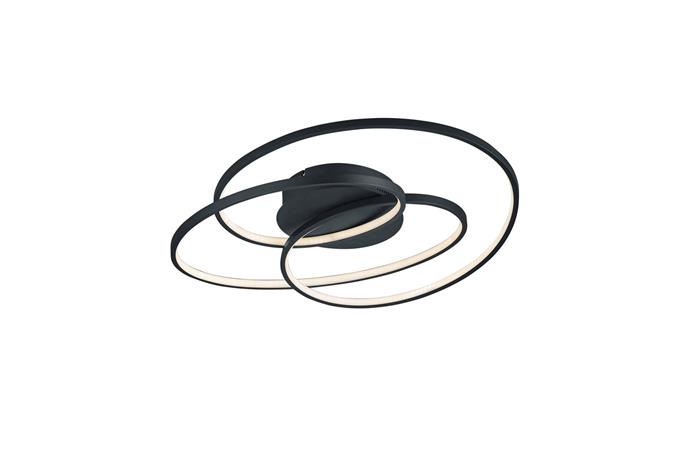 LED-kattovalaisin Gale, 60 cm, matta musta