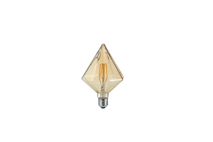LED-lamppu E27 4W 2700K, timantti, meripihka