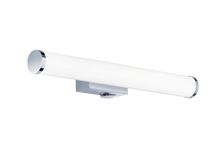 Mattimo-LED-seinävalaisin, leveys 40 cm, kromi