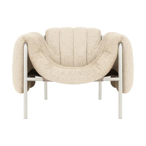 Hem Puffy lounge-nojatuoli Eggshell-cream