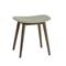 Muuto Fiber rahi Dusty green, tummanruskeaksi petsatut puujalat – kuva 5