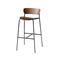&Tradition Pavilion Bar stool Av9, walnut/Black – kuva 7