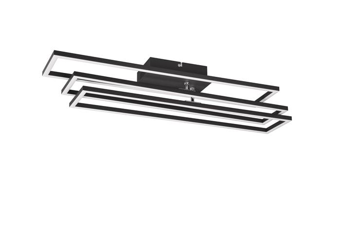 LED-kattovalaisin Corso 3-lamppuinen, mattamusta