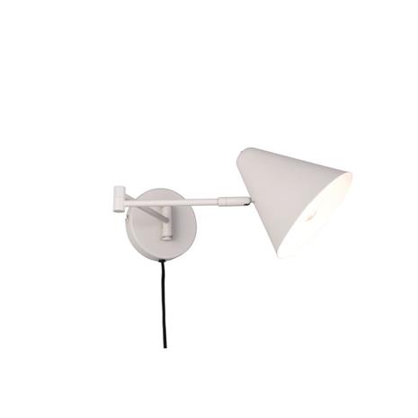 Cosima-seinävalaisin, vaaleanharmaa, ulkonema 54 cm, metalli