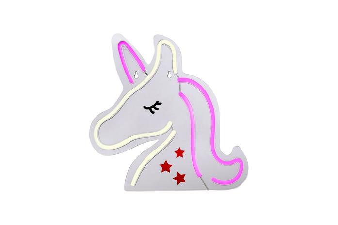 LED-seinävalaisin Neon Unicorn, USB