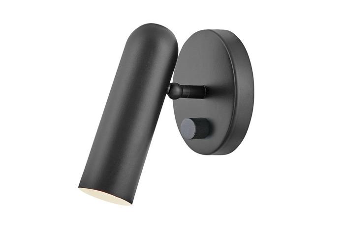 LED-seinävalaisin Dax himmentimellä, musta