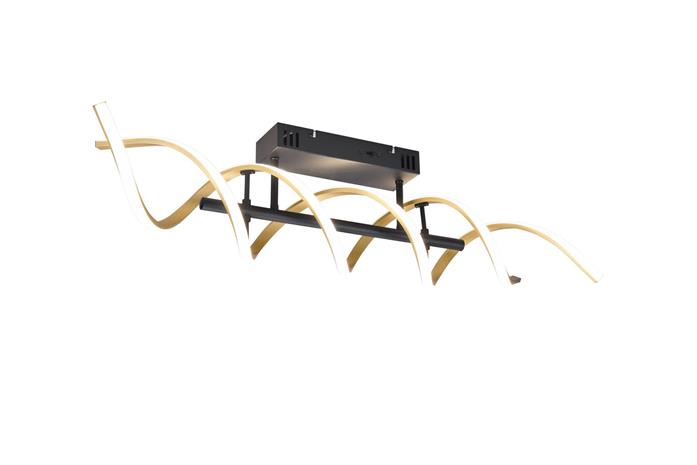 LED-kattovalo Sequence, himmennys, CCT, messinki
