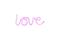 LED-seinävalaisin Neon Love, USB – kuva 3