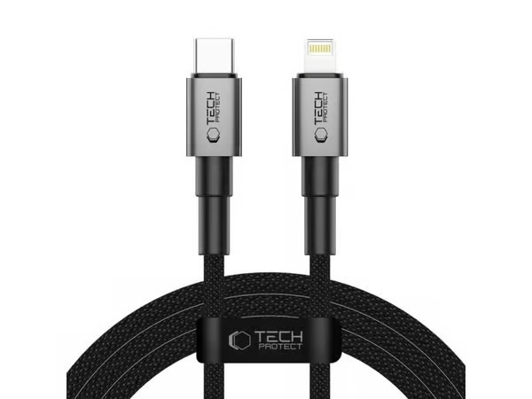 Tech-Protect Ultraboost DNA USB-C / Lightning PD27W/3A 200 cm cable - grey
