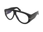 Tietokonelasit Tom Ford FT5958-B 001 joissa on sinisen valon suodatin