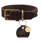 Hunter Koiran panta Sansibar Solid Cow Leather Tummanruskea S-M 50cm