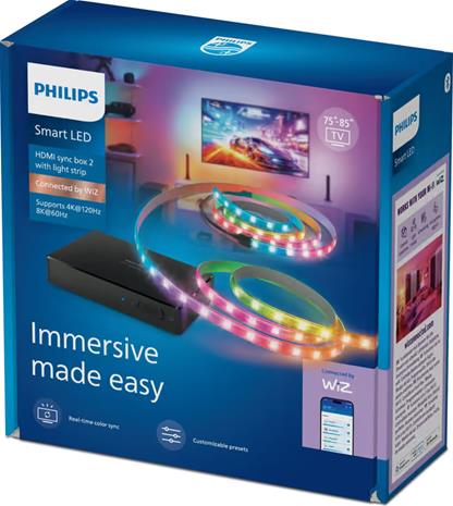 Philips Smart LED Play HDMI 2.1 Sync box -paketti 75""â€“85""