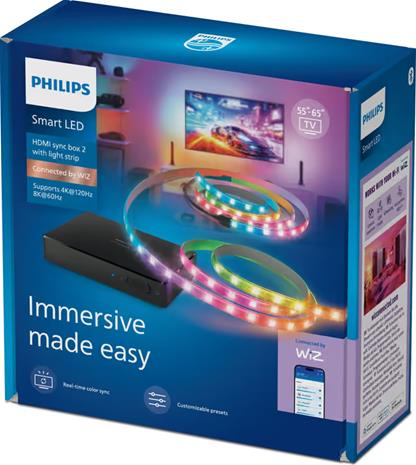 Philips Smart LED Play HDMI 2.1 Sync box -paketti 55""â€“65""