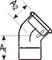 +GF+ Angle galvanized 45° for m 2 – kuva 4