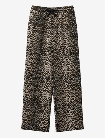 SOFIE SCHNOOR YOUNG Gabbisy Sweatpants - LIGHT BROWN LEOPARD - 176