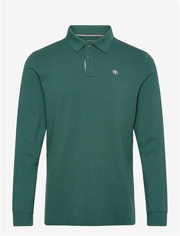 TOM TAILOR Basic Polo With Contrast - JASPER GREEN - S