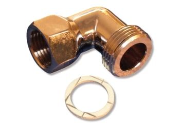 Megatherm Connector angle 3/4 x 1/2 chrome – kuva 2/2