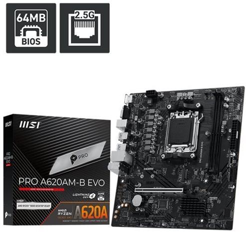MSI PRO A620M-B AM5 mATX -emolevy